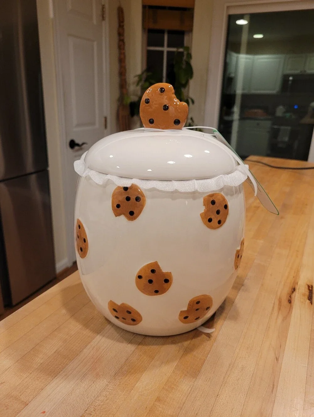 NEW Sesame Street Hand-Painted Cookie Monster Ceramic Cookie Jar